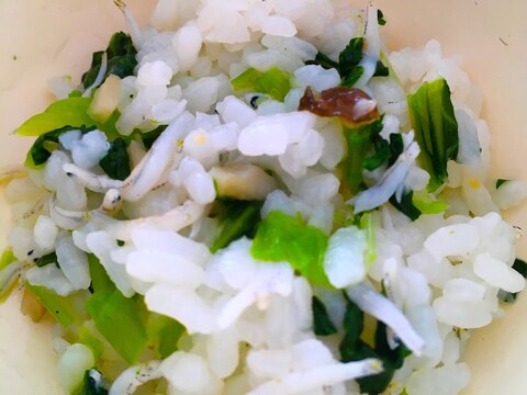《離乳食完了期》しらすと小松菜の混ぜご飯